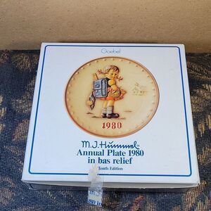 Vintage Hand Painted Hummel 10th Annual Plate 1980 Goebel Hummel Annual Plate